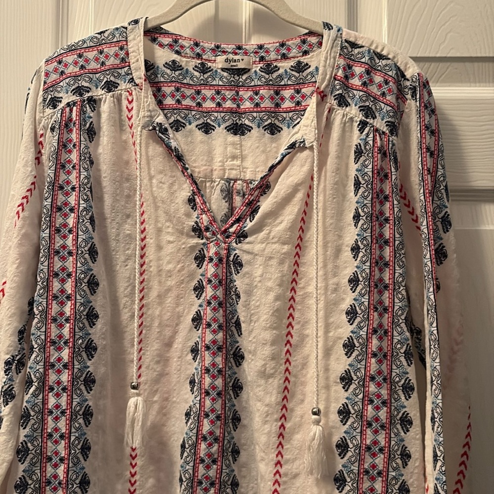 Dylan Bohemian Embroidered Blouse